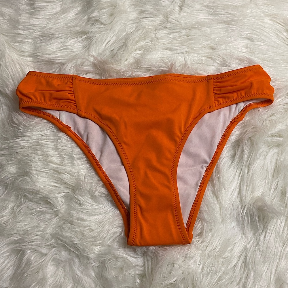 Heidi Klein bright orange swim bottoms size 2